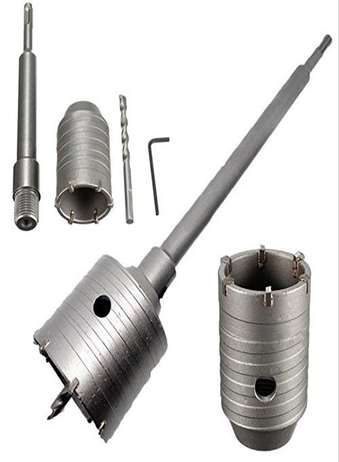 KROST Sds Shank Concrete Wall Drill Bit Hole Saw Cutter, 400 Mm Connecting Rod With Wrench, Holesaw Dia 65mm - Image 3